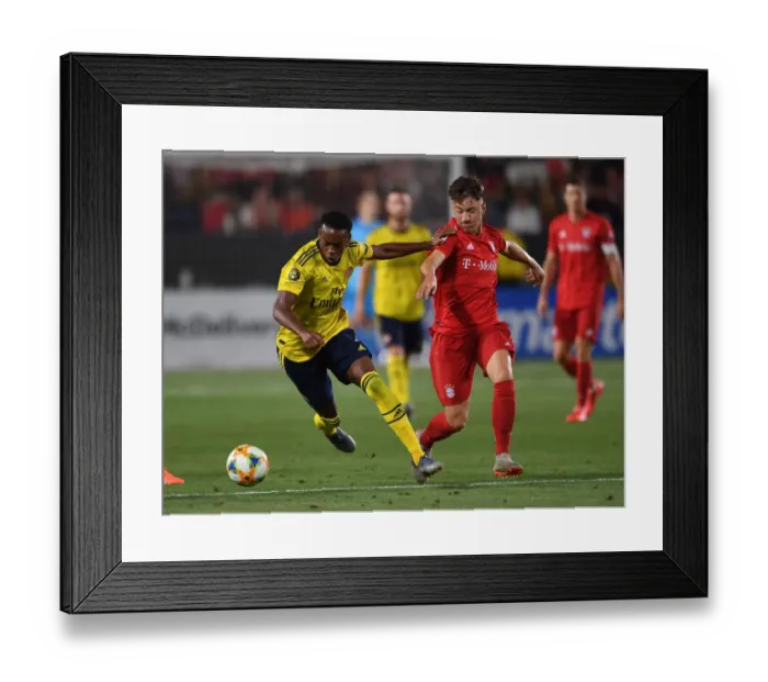 Framed Print : Arsenal vs. Bayern Munich: International Champions Cup Clash in Los Angeles