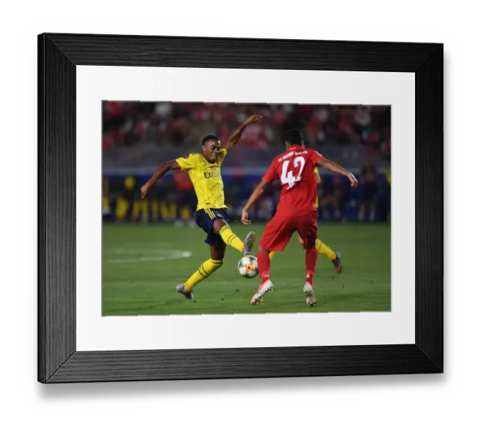 Framed Print : Arsenal vs. Bayern Munich: International Champions Cup Clash in Los Angeles