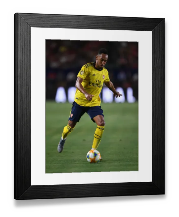 Framed Print : Arsenal FC in US Pre-Season: Aubameyang Scores Against Bayern Munich in Los Angeles