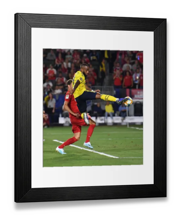 Framed Print : Arsenal FC in Pre-Season USA Tour: Lacazette vs Bayern Munich in Los Angeles