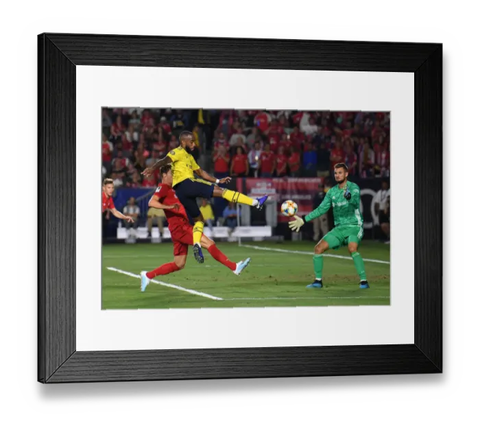 Framed Print : Arsenal FC in US Pre-Season: Lacazette vs Bayern Munich in Los Angeles