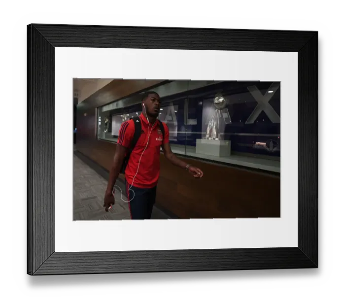 Framed Print : Arsenal Football Club: 2019 Pre-Season Tour - Training in Los Angeles before Clash with Bayern Munich