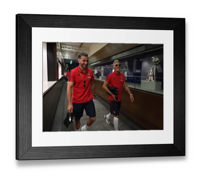Framed Print : Arsenal FC: Pre-Season Training in Los Angeles - Arsenal vs. Bayern Munich, 2019