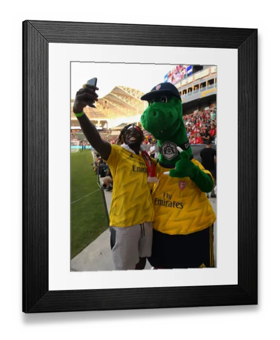 Framed Print : Arsenal FC vs Bayern Munich: International Champions Cup Clash in Los Angeles