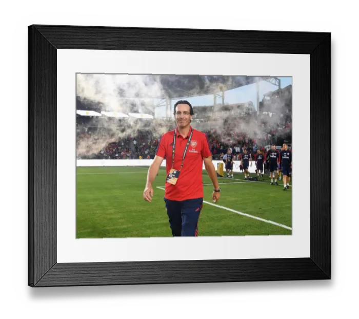 Framed Print : Arsenal FC: Unai Emery Leads Pre-Season Tour in Los Angeles Against Bayern Munich