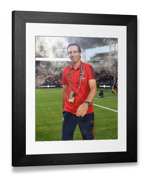 Framed Print : Arsenal FC: Unai Emery Faces Off Against Bayern Munich in Pre-Season Clash Framed Print : Arsenal FC: Unai Emery Faces Off Against Bayern Munich in Pre-Season Clash