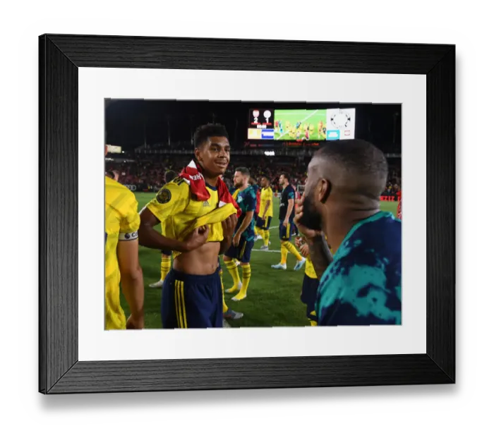 Framed Print : Arsenal FC in US Pre-Season: Tyreece John-Jules Post-Match vs Bayern Munich Framed Print : Arsenal FC in US Pre-Season: Tyreece John-Jules Post-Match vs Bayern Munich