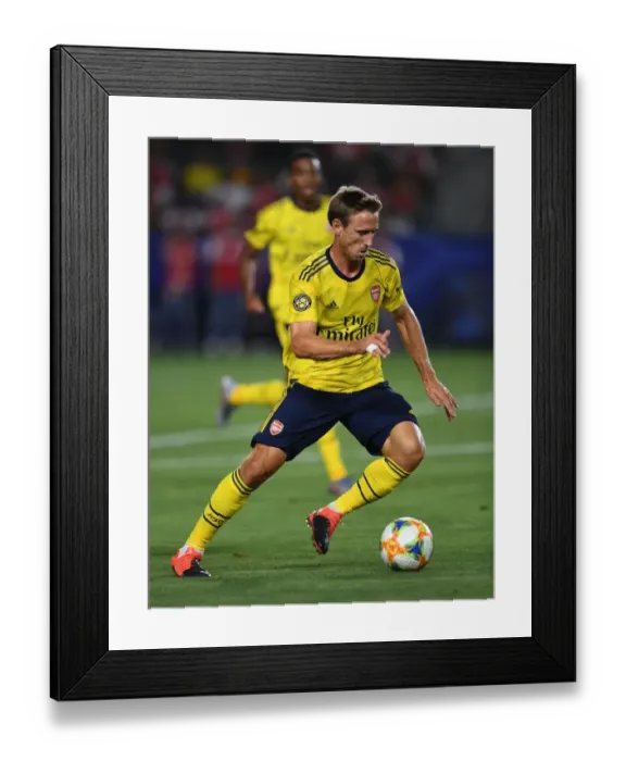 Framed Print : Nacho Monreal (Arsenal). Arsenal 2:1 Bayern Munich