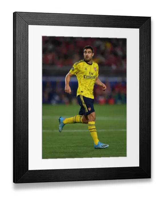 Framed Print : Sokratis (Arsenal). Arsenal 2:1 Bayern Munich Framed Print : Sokratis (Arsenal). Arsenal 2:1 Bayern Munich