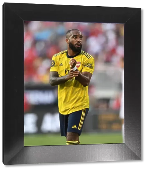 Alexandre Lacazette in Action: Arsenal vs. Fiorentina, 2019 International Champions Cup, Charlotte