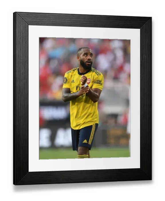 Framed Print : Alexandre Lacazette in Action: Arsenal vs. Fiorentina, 2019 International Champions Cup, Charlotte
