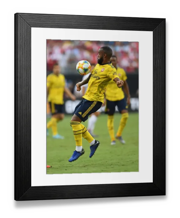 Framed Print : Alexandre Lacazette in Action: Arsenal vs. Fiorentina, 2019 International Champions Cup Framed Print : Alexandre Lacazette in Action: Arsenal vs. Fiorentina, 2019 International Champions Cup