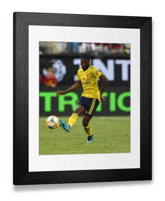 Framed Print : Arsenal vs. ACF Fiorentina: Maitland-Niles in Action at 2019 International Champions Cup in Charlotte