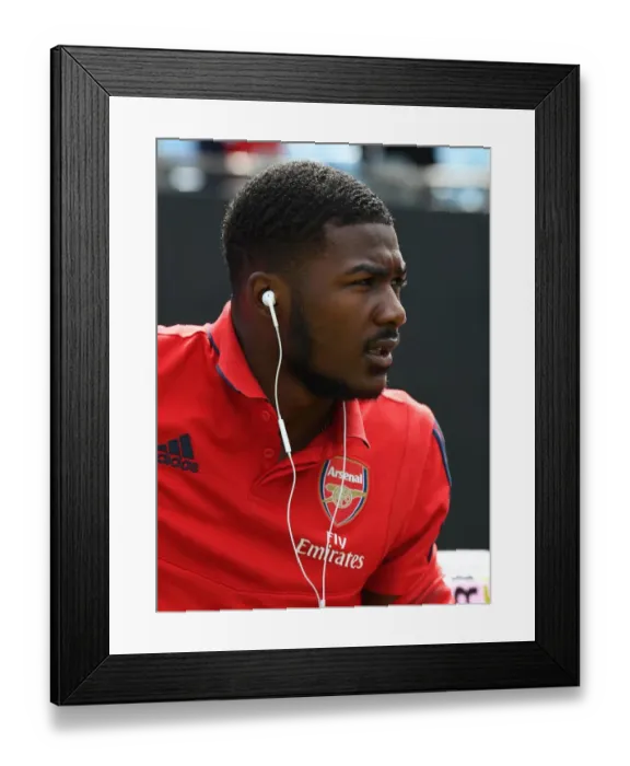 Framed Print : Arsenal vs. Fiorentina: Ainsley Maitland-Niles in Action at the 2019 International Champions Cup, Charlotte Framed Print : Arsenal vs. Fiorentina: Ainsley Maitland-Niles in Action at the 2019 International Champions Cup, Charlotte
