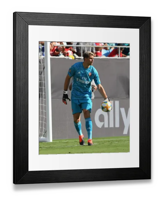 Framed Print : Arsenal's Emi Martinez in Action: Arsenal vs. Fiorentina, 2019 International Champions Cup, Charlotte