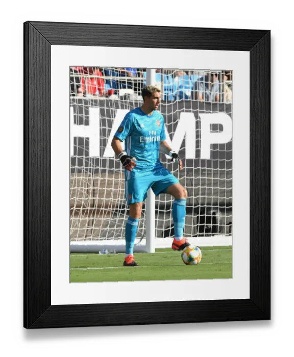 Framed Print : Arsenal vs. ACF Fiorentina: Emi Martinez in Action at the 2019 International Champions Cup, Charlotte