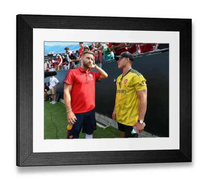 Framed Print : Arsenal vs. Fiorentina: Christian McCaffrey's Surprise Appearance at the 2019 International Champions Cup in Charlotte