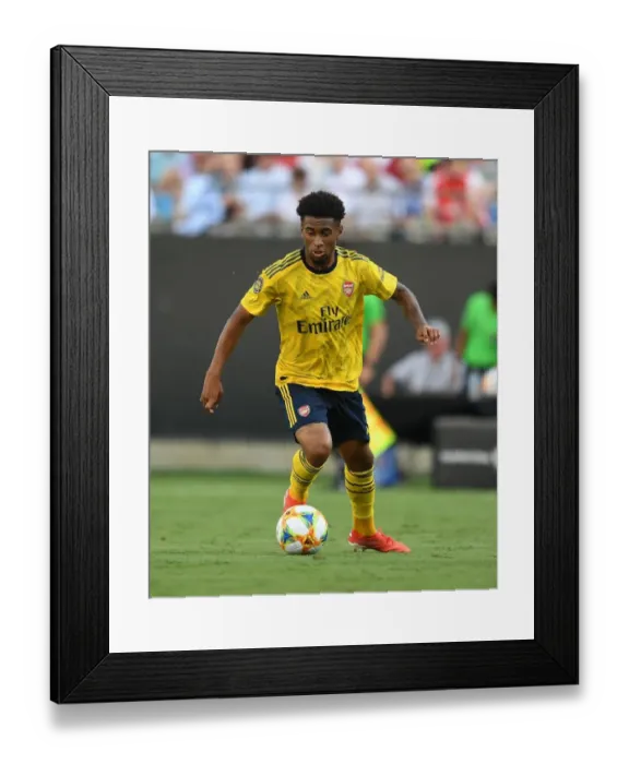 Framed Print : Reiss Nelson's Star Performance: Arsenal vs. ACF Fiorentina in 2019 International Champions Cup