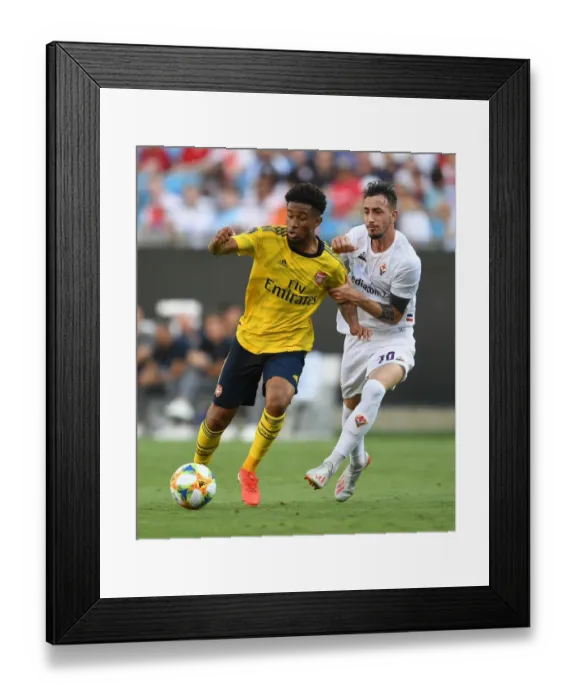 Framed Print : Arsenal vs. Fiorentina: Clash in the International Champions Cup, Charlotte 2019