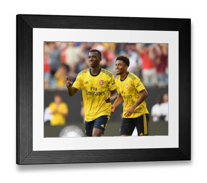 Framed Print : Eddie Nketiah Scores Arsenal's Second Goal against ACF Fiorentina in 2019 International Champions Cup Framed Print : Eddie Nketiah Scores Arsenal's Second Goal against ACF Fiorentina in 2019 International Champions Cup
