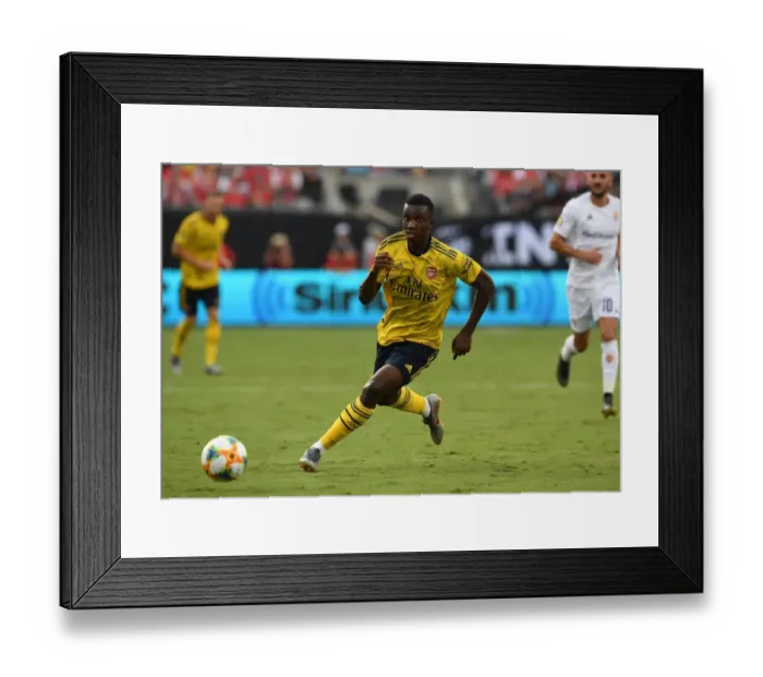 Framed Print : Arsenal's Eddie Nketiah Shines in 2019 International Champions Cup: Arsenal vs. ACF Fiorentina Framed Print : Arsenal's Eddie Nketiah Shines in 2019 International Champions Cup: Arsenal vs. ACF Fiorentina