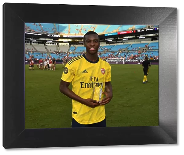 Arsenal's Eddie Nketiah Claims Man of the Match Honors in Arsenal v Fiorentina 2019-20 International Champions Cup Match