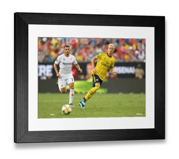 Framed Print : Mesut Ozil in Action: Arsenal vs. ACF Fiorentina, 2019 International Champions Cup, Charlotte Framed Print : Mesut Ozil in Action: Arsenal vs. ACF Fiorentina, 2019 International Champions Cup, Charlotte