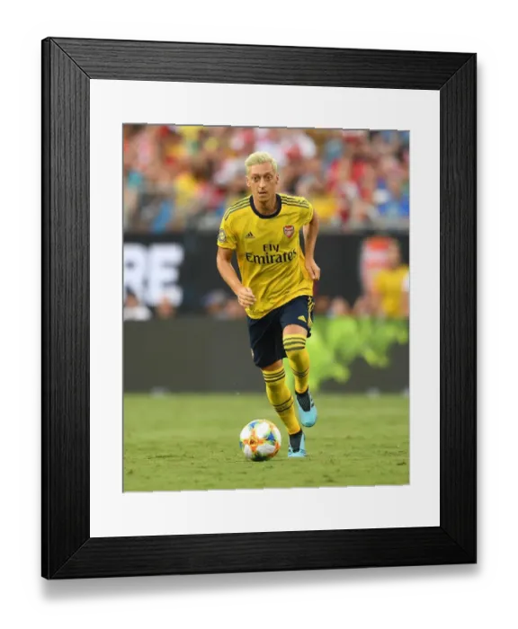 Framed Print : Mesut Ozil in Action: Arsenal vs. ACF Fiorentina, 2019 International Champions Cup, Charlotte Framed Print : Mesut Ozil in Action: Arsenal vs. ACF Fiorentina, 2019 International Champions Cup, Charlotte