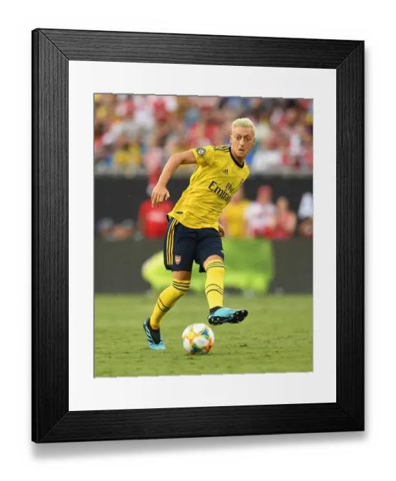 Framed Print : Arsenal vs. ACF Fiorentina: Mesut Ozil in Action at 2019 International Champions Cup, Charlotte Framed Print : Arsenal vs. ACF Fiorentina: Mesut Ozil in Action at 2019 International Champions Cup, Charlotte