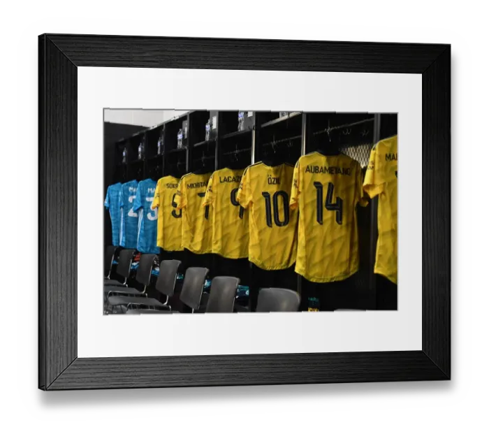 Framed Print : Arsenal FC: Preparing for Battle against ACF Fiorentina at the 2019 International Champions Cup in Charlotte
