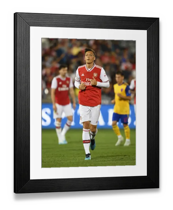 Framed Print : Mesut Ozil in Action: Arsenal vs. Colorado Rapids, 2019 Pre-Season Match