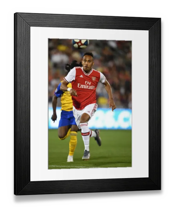 Framed Print : Arsenal's Aubameyang Stars in 2019 Pre-Season Match against Colorado Rapids