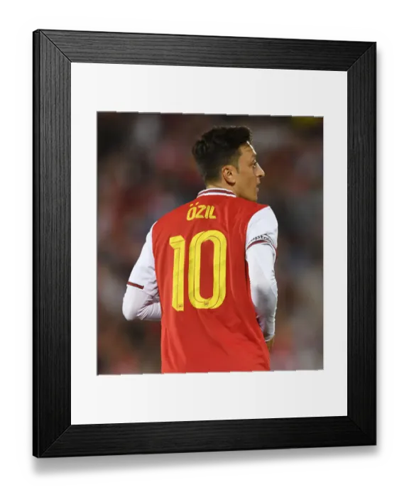 Framed Print : Mesut Ozil in Action: Arsenal vs. Colorado Rapids, 2019 Pre-Season Friendly