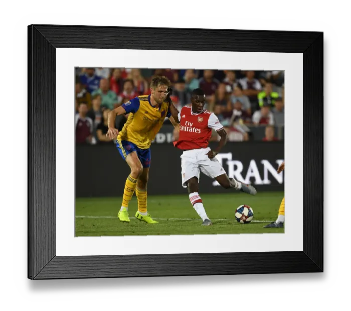 Framed Print : Arsenal's Eddie Nketiah Trains with Colorado Rapids During 2019-20 Pre-Season Framed Print : Arsenal's Eddie Nketiah Trains with Colorado Rapids During 2019-20 Pre-Season