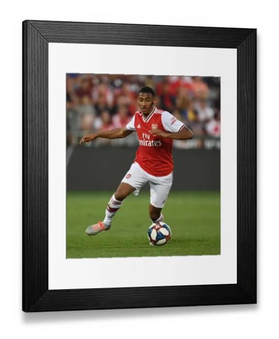 Framed Print : Arsenal FC's Dominic Thompson Faces Off Against Colorado Rapids in Pre-Season Training Framed Print : Arsenal FC's Dominic Thompson Faces Off Against Colorado Rapids in Pre-Season Training