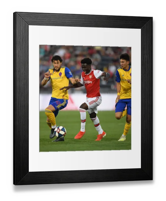Framed Print : Arsenal's Bukayo Saka in Action against Colorado Rapids during 2019 Pre-Season Friendly
