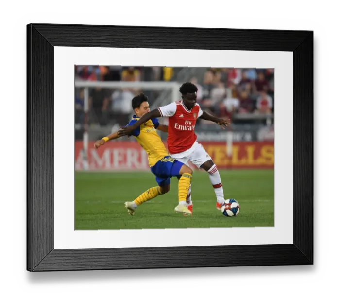 Framed Print : Arsenal's Bukayo Saka in Action: Pre-Season Friendly vs Colorado Rapids (2019-20) Framed Print : Arsenal's Bukayo Saka in Action: Pre-Season Friendly vs Colorado Rapids (2019-20)
