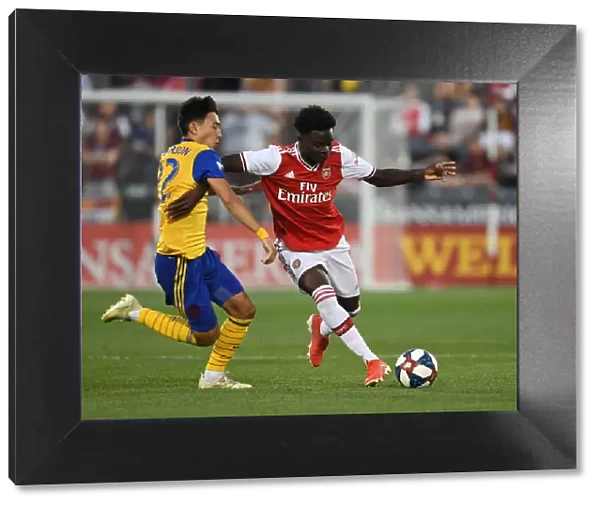 Arsenal's Bukayo Saka in Action: Pre-Season Clash Against Colorado Rapids (2019-20)