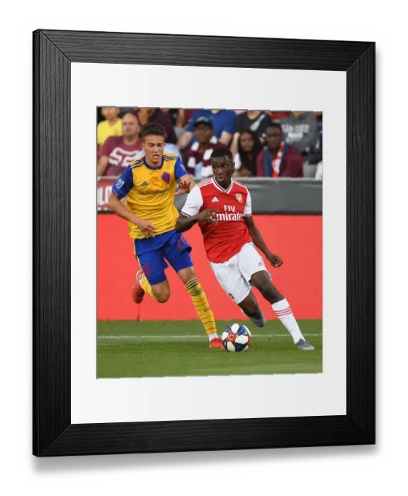Framed Print : Arsenal's Eddie Nketiah in Action Against Colorado Rapids during Pre-Season Friendly Framed Print : Arsenal's Eddie Nketiah in Action Against Colorado Rapids during Pre-Season Friendly