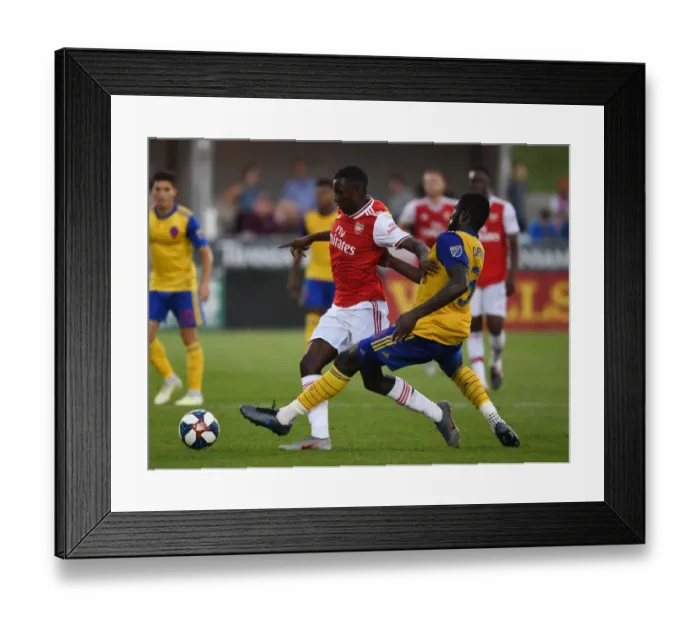 Framed Print : Arsenal's Eddie Nketiah Trains with Colorado Rapids During 2019 Pre-Season