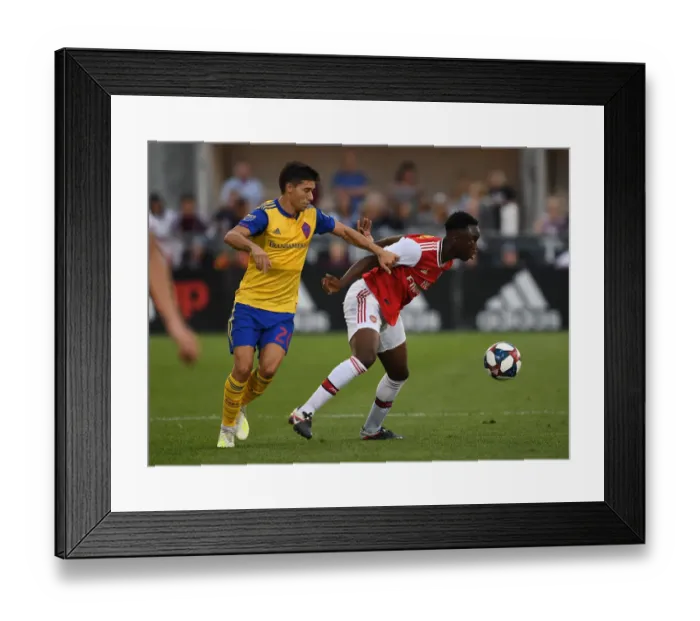 Framed Print : Arsenal FC Training in Colorado: James Olayinka at Colorado Rapids Friendly