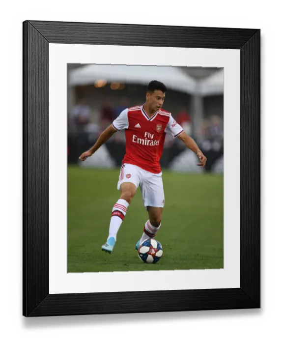 Framed Print : Gabriel Martinelli Shines: Arsenal Secures Pre-Season Victory Over Colorado Rapids