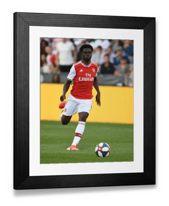 Framed Print : Arsenal's Bukayo Saka in Action: Colorado Rapids Pre-Season Friendly (2019-20)
