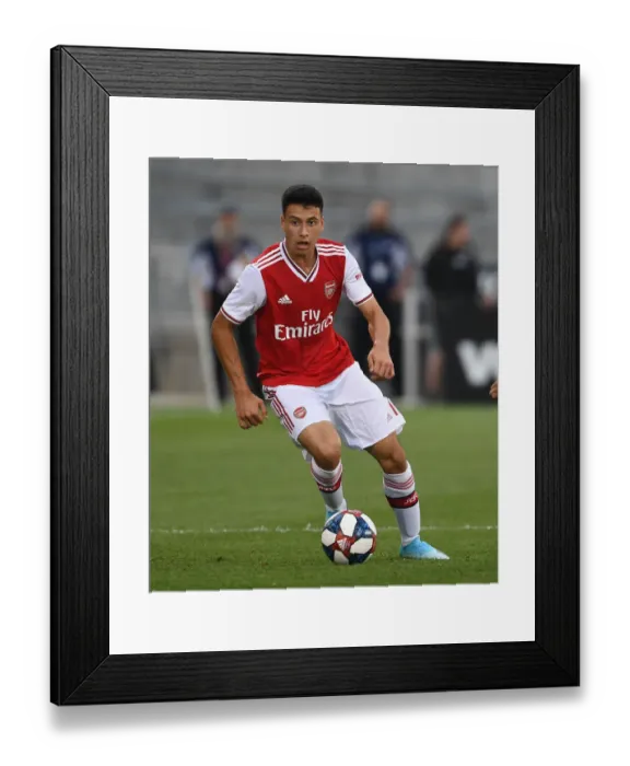 Framed Print : Gabriel Martinelli's Standout Performance: Arsenal's Pre-Season Win over Colorado Rapids