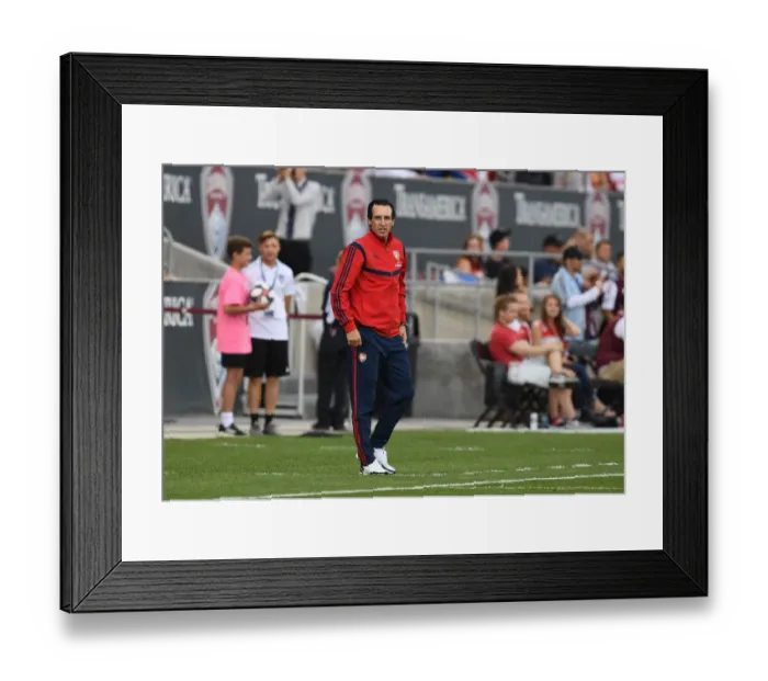 Framed Print : Unai Emery and Arsenal FC Face Colorado Rapids in 2019 Pre-Season Match