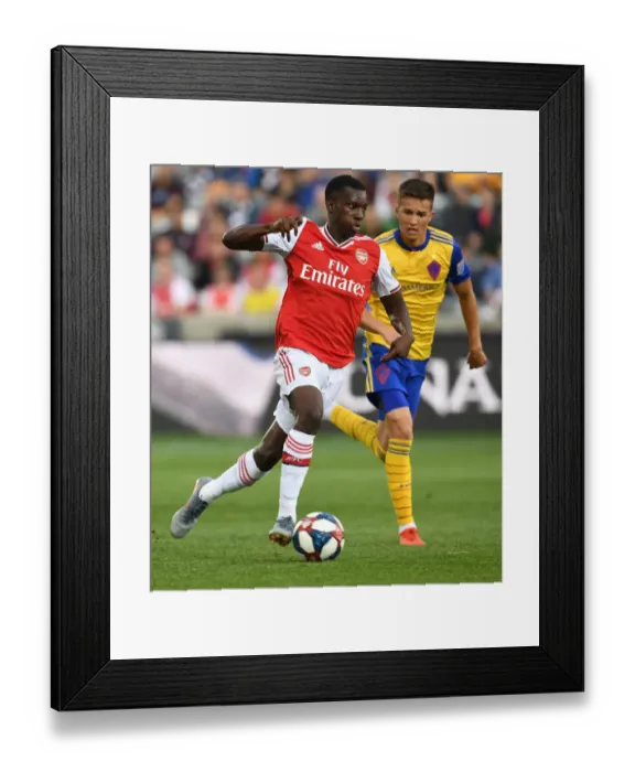 Framed Print : Arsenal's Eddie Nketiah in Action against Colorado Rapids (2019 Pre-Season Friendly)