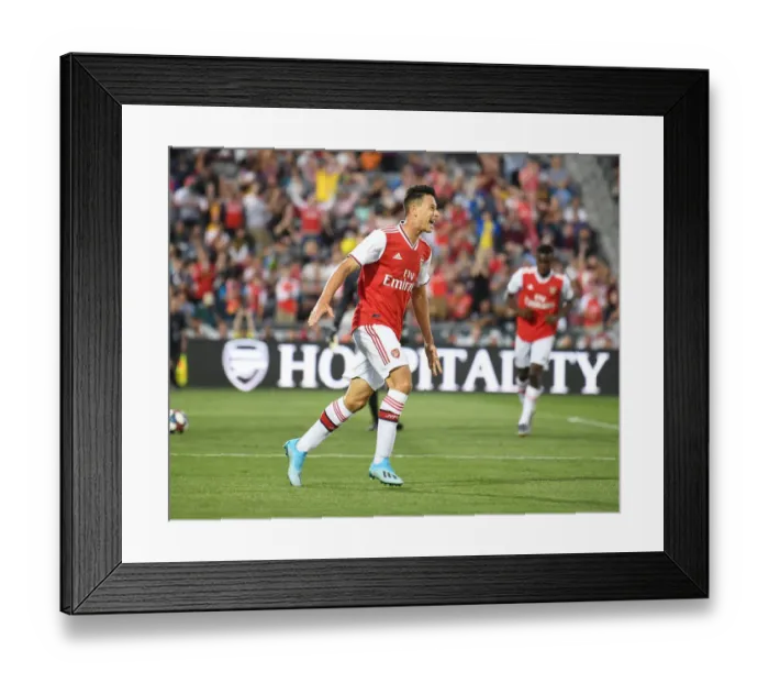Framed Print : Arsenal's Gabriel Martinelli Scores Third Goal in Colorado Pre-Season Victory
