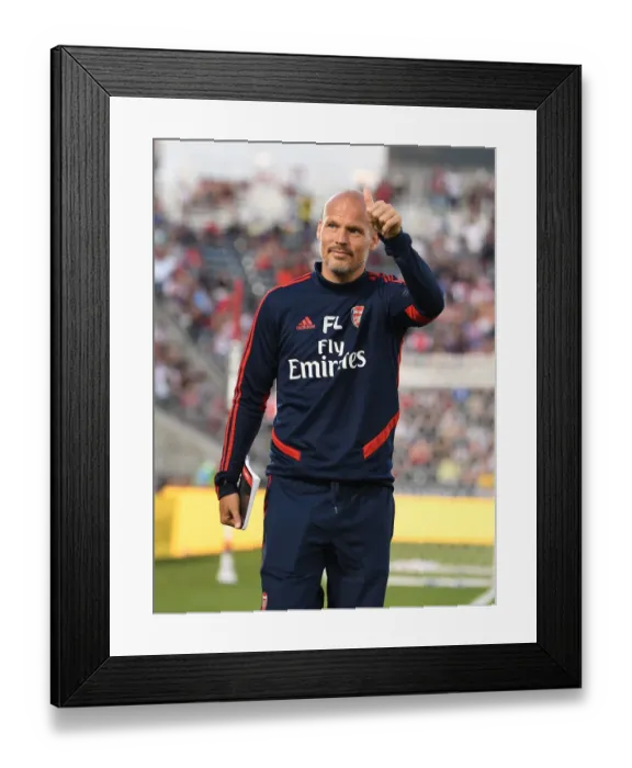 Framed Print : Arsenal FC: Freddie Ljungberg Waves to Fans at Colorado Rapids Pre-Season Match, 2019
