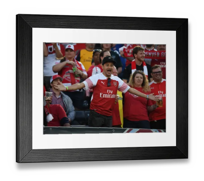 Framed Print : Arsenal Fans at Colorado Rapids Pre-Season Match, 2019