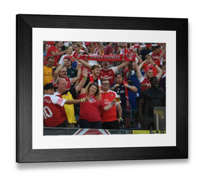 Framed Print : Arsenal Fans in Action: Colorado Rapids vs. Arsenal (2019-20)